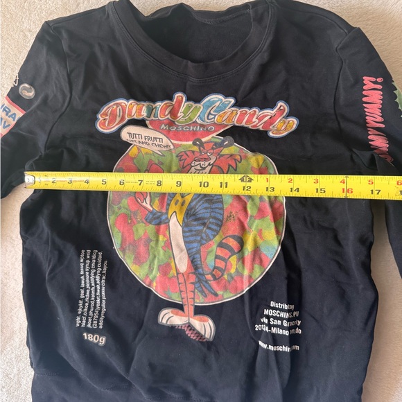 Moschino DandyCandy Sweatshirt Graphic Tiger Animal Print Pullover Sweater Black - Picture 16 of 16